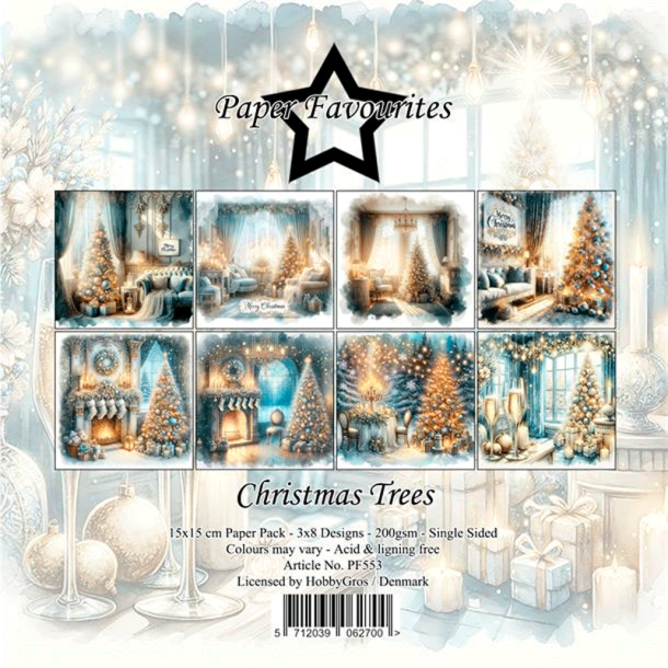 Paper Favourites - Blok 6'' - Christmas Trees / Juletrer