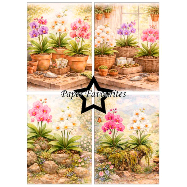 Paper Favourites - Blok A6 - Orchidea / Orkideer
