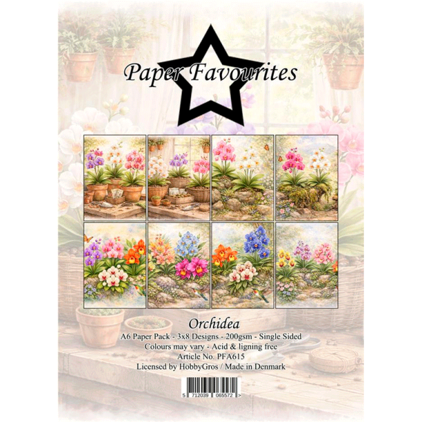 Paper Favourites - Blok A6 - Orchidea / Orkideer