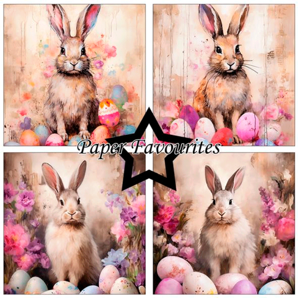 Paper Favourites - Blok 6'' - Easter Bunny / P�skehare