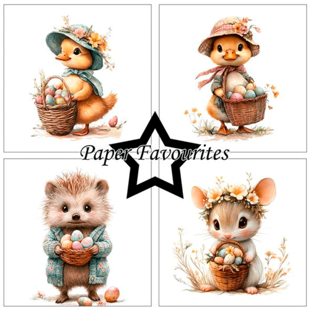 Paper Favourites - Blok 6'' - Easter Friends / P�skevenner