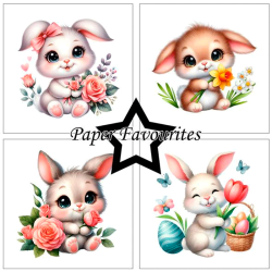 Paper Favourites - Blok 6'' - Easter Cuties / S�de p�skedyr