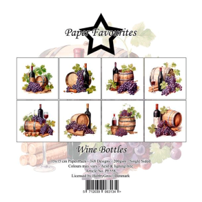 Paper Favourites - Blok 6'' - Wine Bottles / Vinflasker