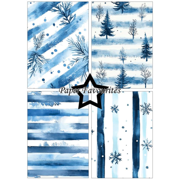 Paper Favourites - Blok A5 - Watercolour Winter / Akvarel vinter