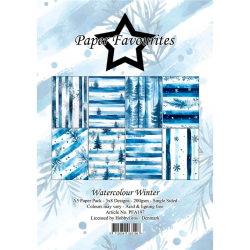 Paper Favourites - Blok A5 - Watercolour Winter / Akvarel vinter