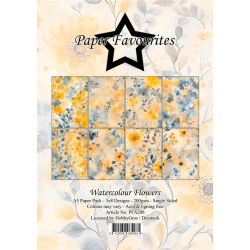 Paper Favourites - Blok A5 - Watercolour Flowers / Akvarel blomster