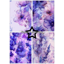 Paper Favourites - Blok A5 - Alcohol Ink - Lavender / Lavendel