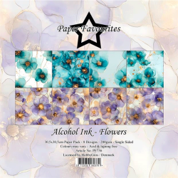 Paper Favourites - Blok 12'' - Alcohol Ink - Flowers / Blomster