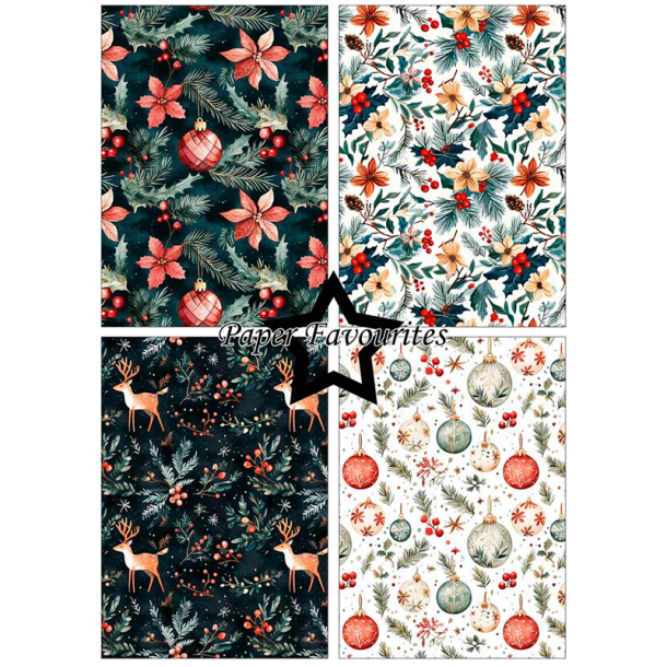 Paper Favourites - Blok A5 - Boho Christmas / Boho jul