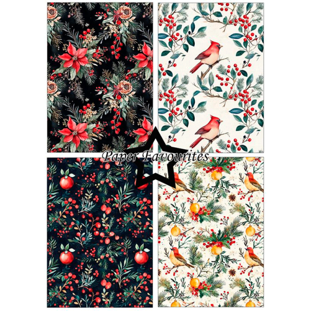 Paper Favourites - Blok A5 - Boho Christmas / Boho jul