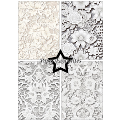 Paper Favourites - Blok A5 - Bridal Lace / Brudeslr