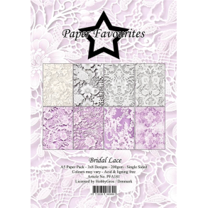 Paper Favourites - Blok A5 - Bridal Lace / Brudesl�r