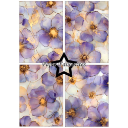 Paper Favourites - Blok  A5 - Alcohol Ink - Flowers / Blomster