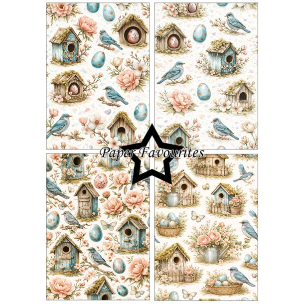 Paper Favourites - Blok A5 - Bird house / Fuglehus