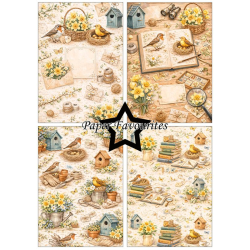 Paper Favourites - Blok A5 - Bird nest / Fuglerede