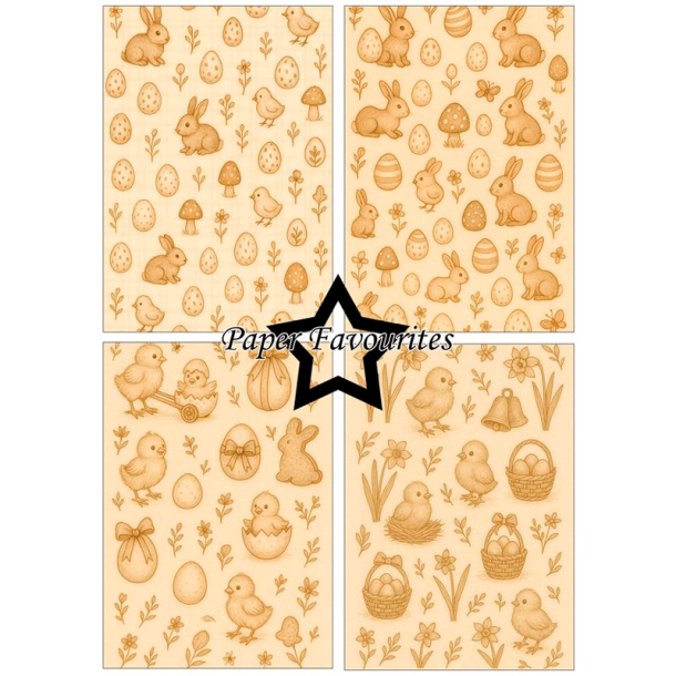 Paper Favourites - Blok A5 - Vintage Easter / Gammeldags p�ske