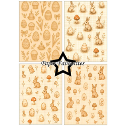Paper Favourites - Blok A5 - Vintage Easter / Gammeldags p�ske