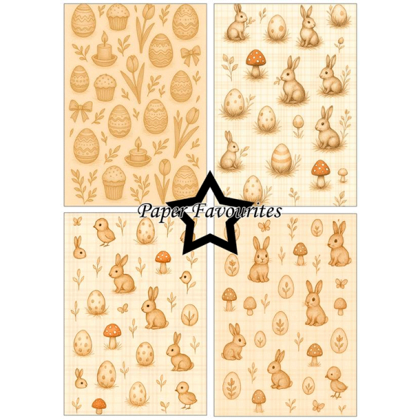 Paper Favourites - Blok A5 - Vintage Easter / Gammeldags p�ske