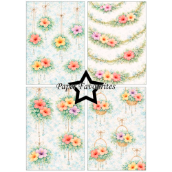 Paper Favourites - Blok A5 - Hibiscus