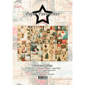 Paper Favourites - Blok A5 - Christmas Collage / Julecollage