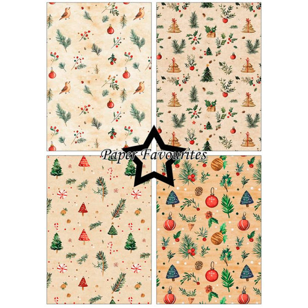 Paper Favourites - Blok A5 - Christmas Pattern / Julemnstre
