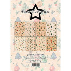 Paper Favourites - Blok A5 - Christmas Pattern / Julemnstre