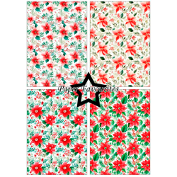 Paper Favourites - Blok A5 - Poinsettia / Julestjerne