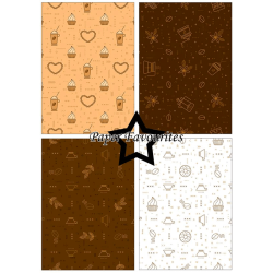 Paper Favourites - Blok A5 - Coffee / Kaffe