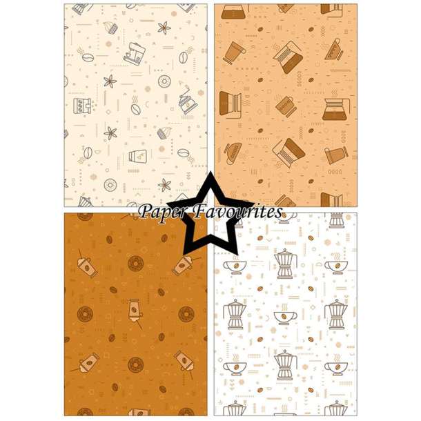 Paper Favourites - Blok A5 - Coffee / Kaffe