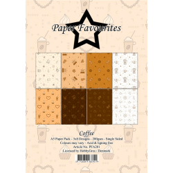 Paper Favourites - Blok A5 - Coffee / Kaffe