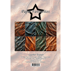 Paper Favourites - Blok A5 - Leather Texture / Ldertekstur