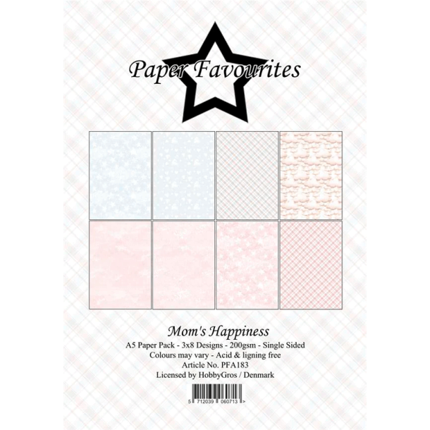 Paper Favourites - Blok A5 - Mom's Happiness - Mors lykke