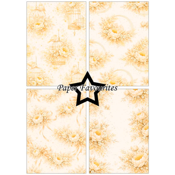 Paper Favourites - Blok A5 - Peony / P�oner