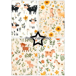 Paper Favourites - Blok A5 - Cute Farm Animals / Sde bondegrdsdyr