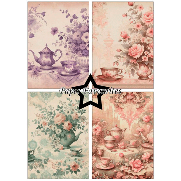 Paper Favourites - Blok A5 - Tea Time / Tid til te
