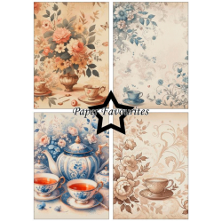 Paper Favourites - Blok A5 - Tea Time / Tid til te