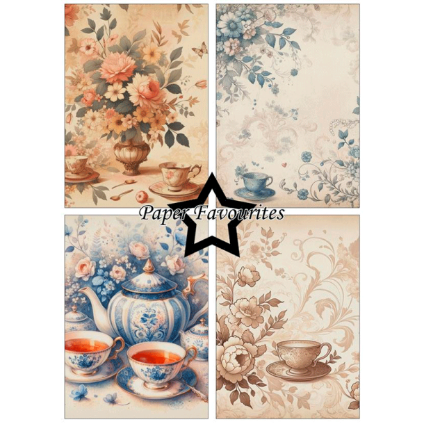 Paper Favourites - Blok A5 - Tea Time / Tid til te