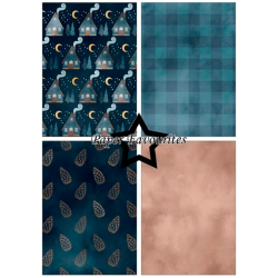 Paper Favourites - Blok A5 - Winter Night / Vinternat
