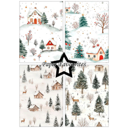 Paper Favourites - Blok A5 - Winter Scene / Vinterscener
