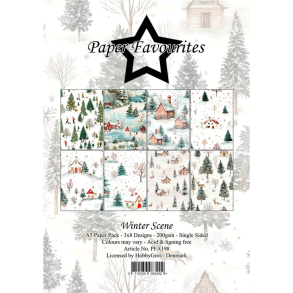 Paper Favourites - Blok A5 - Winter Scene / Vinterscener
