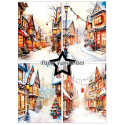 Paper Favourites - Blok A6 - Christmas Main Street / Jule hovedgade