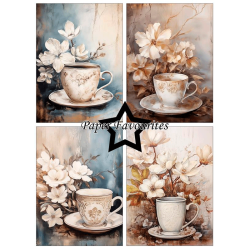 Paper Favourites - Blok A6 - Cup of Coffee / En kop kaffe