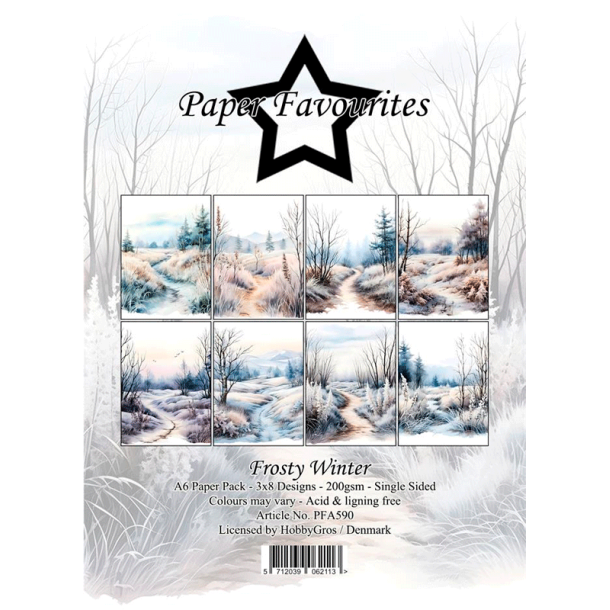 Paper Favourites - Blok A6 - Frosty Winter / Frossen vinter