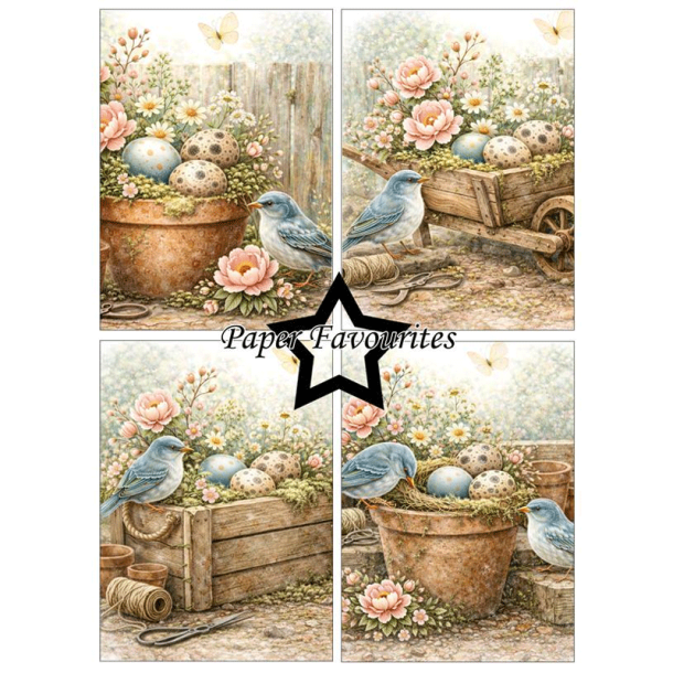 Paper Favourites - Blok A6 - Bird House / Fuglehus