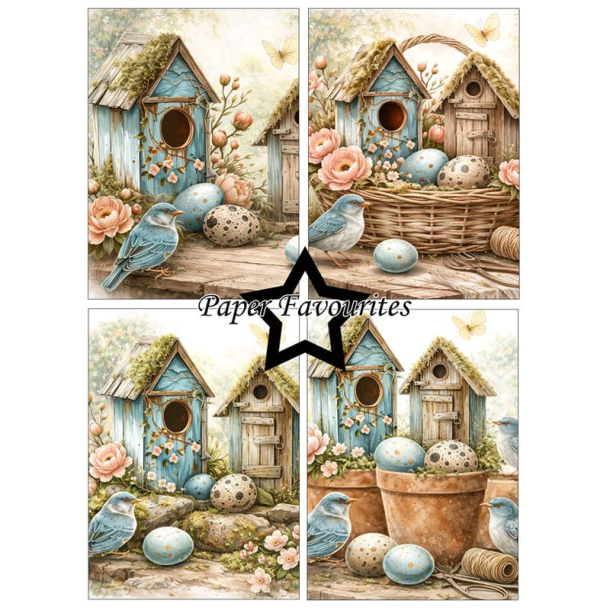 Paper Favourites - Blok A6 - Bird House / Fuglehus