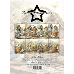 Paper Favourites - Blok A6 - Bird House / Fuglehus