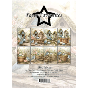 Paper Favourites - Blok A6 - Bird House / Fuglehus