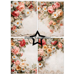 Paper Favourites - Blok A6 - Vintage Flowers / Gammeldags Blomster