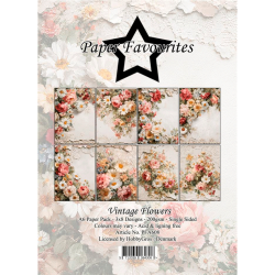 Paper Favourites - Blok A6 - Vintage Flowers / Gammeldags Blomster