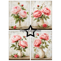 Paper Favourites - Blok A6 - Grunge Floral / Grunge blomster